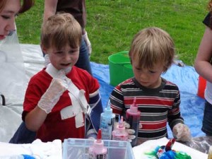 Tie dying at SVS