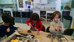 clay table, little kids